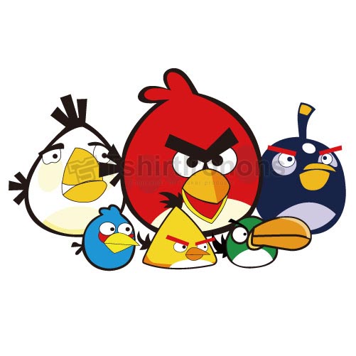 Angry Birds T-shirts Iron On Transfers N2409 - Click Image to Close